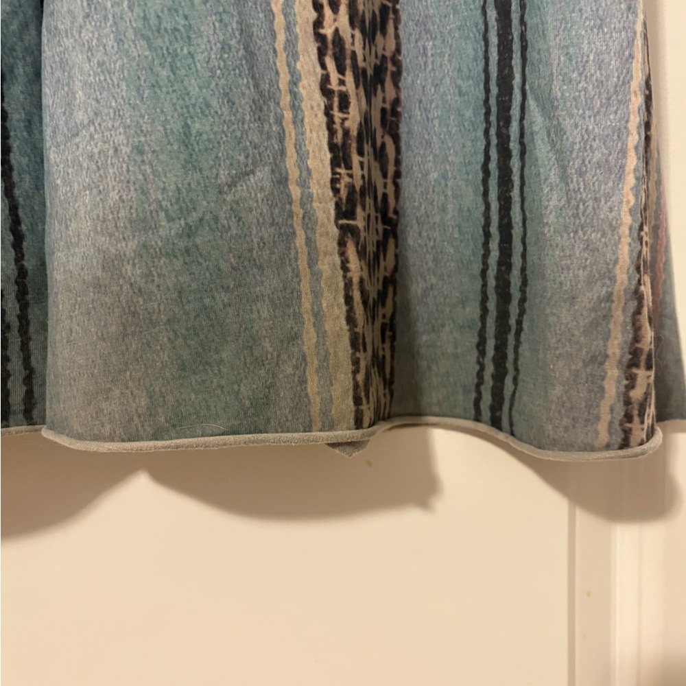 Teeki Blue and White Patterned Flare Pants - Picture 10 of 10